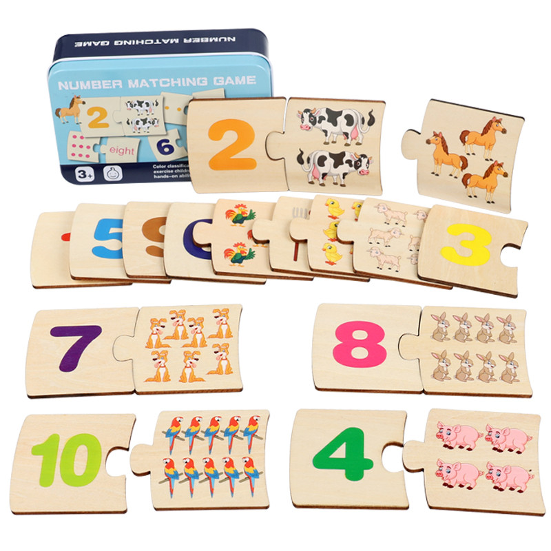 Board Game For Kids - Drewniane puzzle dla dzieci z motywem
