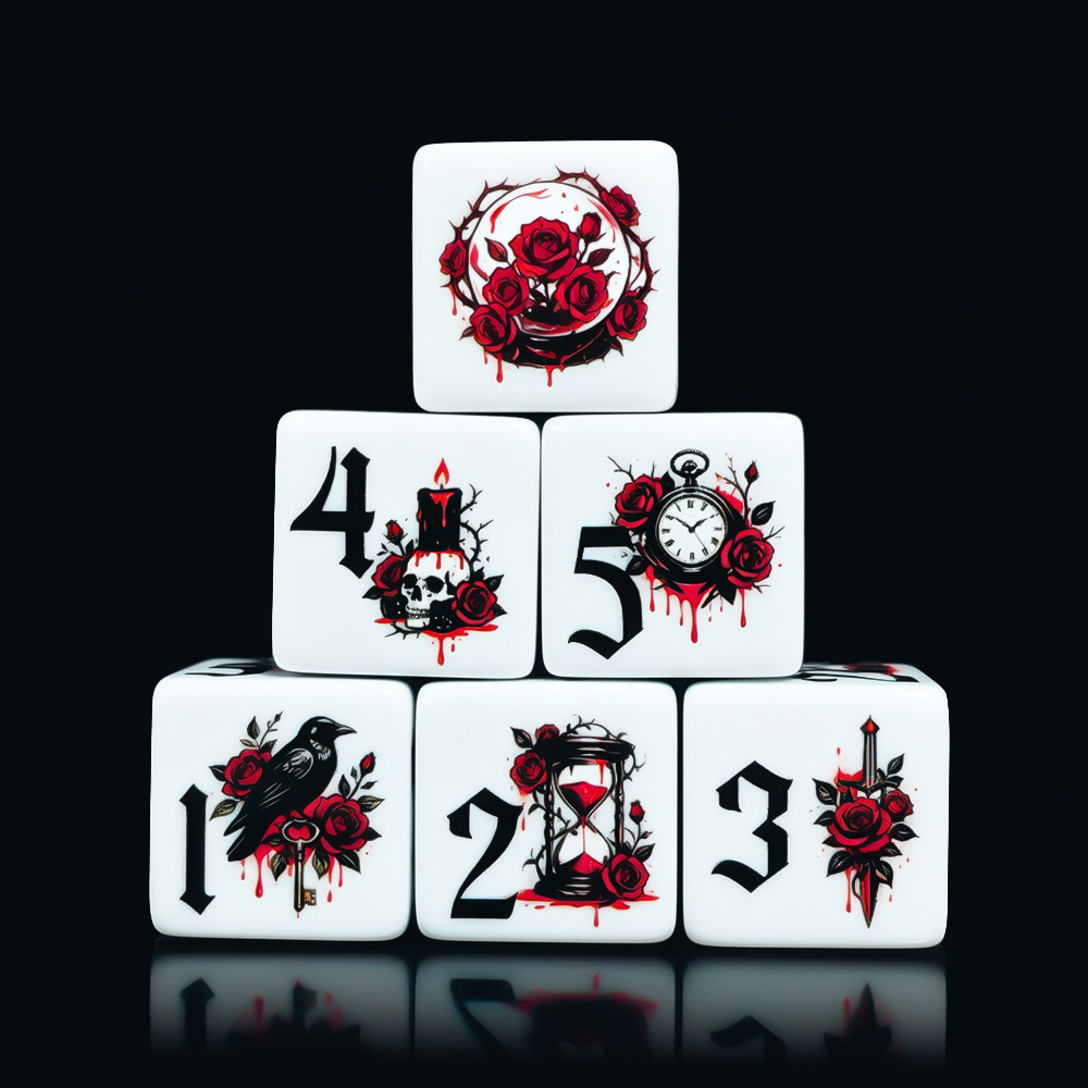 12 szt. Gotyckie Róże 16MM Dru – Board Game Print recenzja i cena