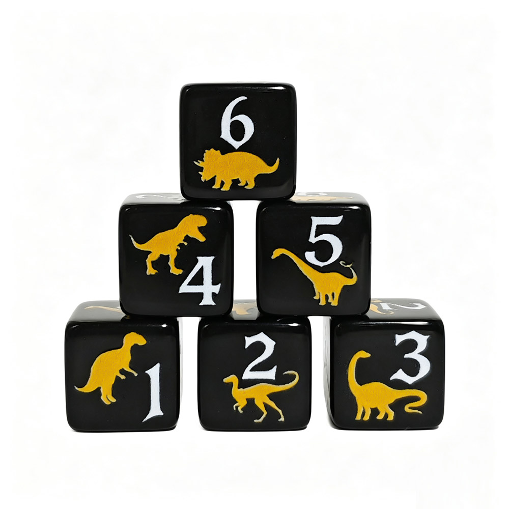 12 SZTUK Czarne i Żółte Akrylo – Board Game Print recenzja i cena
