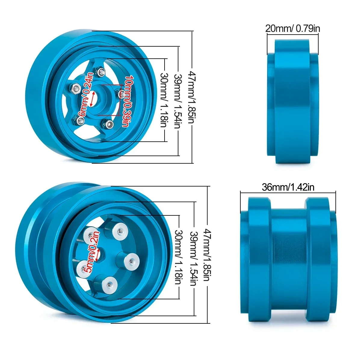 Aluminiowe felgi Beadlock do z – Tamiya Model Rc Car recenzja i cena